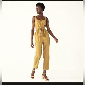 Nine West Mustard Jumpsuit